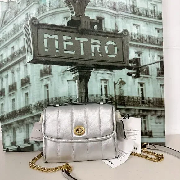 Coach C6730 Kip Turnlock Crossbody With Quilting